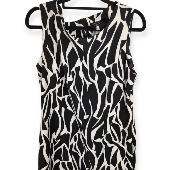 Ronnie Nicole dress black with white sleeveless size 16 - Picture 6 of 13